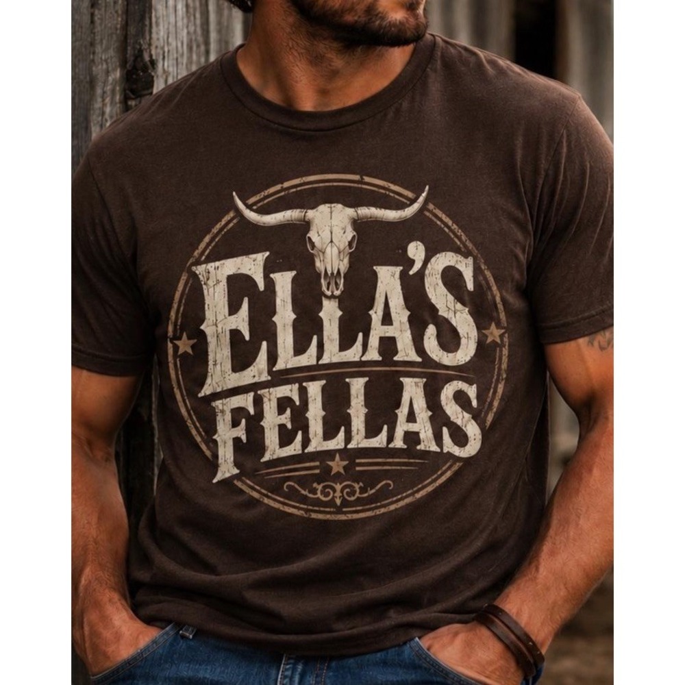 Ella Fella Ella Langley T-shirt Adult Unisex Brown XL
